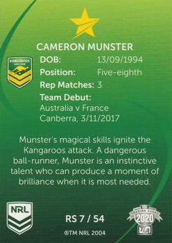 2020 NRL Traders - Representative Stars #RS7 Cameron Munster Back